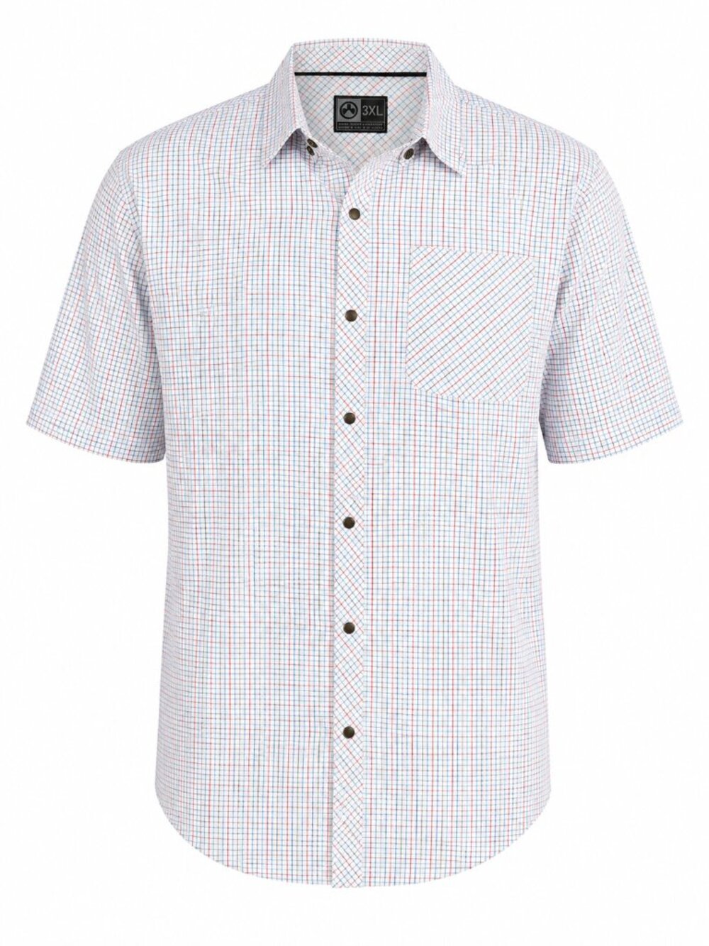 Magpul Men’s 3XL Plaid Snap Button Fishing Hiking Shirt Short Sleeve